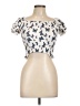 J for Justify Ivory Short Sleeve Blouse Size 10 - 12 - photo 1