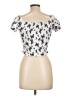 J for Justify Ivory Short Sleeve Blouse Size 10 - 12 - photo 2