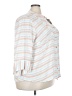 Ruby Rd. Stripes Ivory 3/4 Sleeve Blouse Size 3X - photo 4