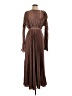 L'IDÉE 100% Polyester Brown Cocktail Dress Size 10 - photo 1