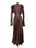 L'IDÉE 100% Polyester Brown Cocktail Dress Size 10 - photo 2