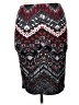 Hot Kiss Graphic Black Casual Skirt Size XL - photo 1