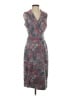 Maeve Paisley Gray Purple Cocktail Dress Size 2 - photo 1