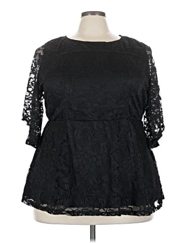 Kiyonna 3/4 Sleeve Blouse (view 1)