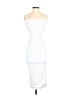 Unbranded 100% Polyester White Cocktail Dress Size S (estimated) - photo 1