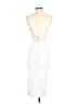 Unbranded 100% Polyester White Cocktail Dress Size S (estimated) - photo 2