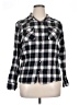 Overdrive 100% Cotton Plaid Black Long Sleeve Button-Down Shirt Size XL - photo 1