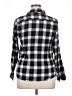 Overdrive 100% Cotton Plaid Black Long Sleeve Button-Down Shirt Size XL - photo 2