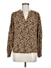 Gap 100% Rayon Gold Long Sleeve Polo Size M - photo 1