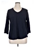 Chico's Blue 3/4 Sleeve Top Size XL (3) - photo 1
