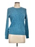Kim Rogers 100% Cotton Tweed Blue Pullover Sweater Size L (petite) - photo 1