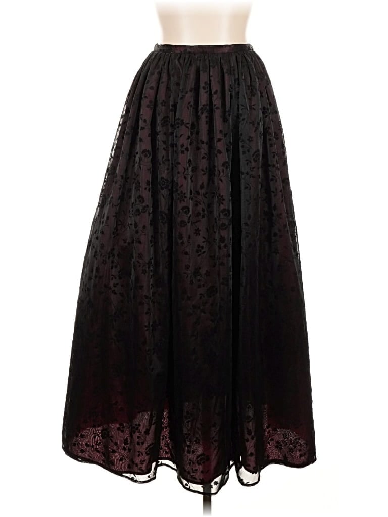 Pre-owned Wrapper Formal Skirt In Black