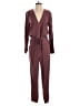Splendid Solid Burgundy Jumpsuit Size M - photo 1