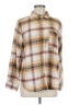 Love Tree Plaid Brown Long Sleeve Button-Down Shirt Size M - photo 1