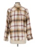 Love Tree Plaid Brown Long Sleeve Button-Down Shirt Size M - photo 2
