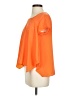 BCBGMAXAZRIA 100% Polyester Orange Short Sleeve Top Size XS - photo 5
