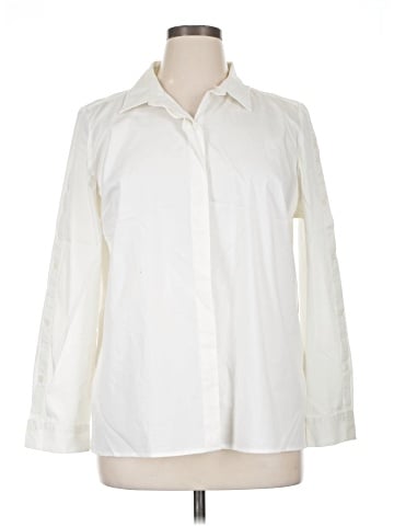 Liz Claiborne Long Sleeve Button-Down Shirt (view 1)