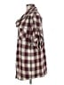 Vince. 100% Cotton Plaid Red 3/4 Sleeve Button-Down Shirt Size M - photo 5