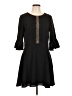 CeCe 100% Polyester Solid Black Casual Dress Size 12 - photo 1