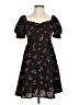 Shein 100% Polyester Floral Black Cocktail Dress Size 2 - photo 1