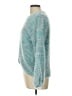 Candie's 100% Polyester Chevron-herringbone Teal Pullover Sweater Size L - photo 5