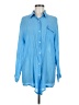 Unbranded Blue Long Sleeve Button-Down Shirt Size M - photo 1
