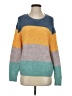 H&M Color Block Teal Pullover Sweater Size S - photo 1
