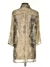 Quintessential 100% Polyester Animal Print Gold 3/4 Sleeve Blouse Size S - photo 2