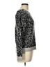 Design History Animal Print Gray Pullover Sweater Size L - photo 4