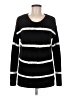 Tribal 100% Polyester Stripes Black Pullover Sweater Size M - photo 1