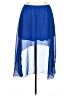 I.N. San Francisco 100% Polyester Solid Blue Formal Skirt Size XL - photo 1