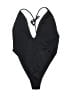 ASOS Solid Black One Piece Swimsuit Size 6 - photo 1