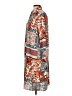 Unbranded 100% Polyester Print Orange Casual Dress Size S - photo 5