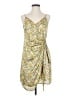 Heartloom 100% Polyester Print Yellow Casual Dress Size S - photo 1