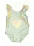 First Impressions Hearts Green One Piece Swimsuit 9-12 MO / 12 MO - photo 1