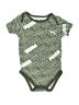 Puma 100% Cotton Chevron-herringbone Green Short Sleeve Onesie Size 0-3 mo - photo 1