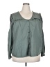 Lee 100% Cotton Green 3/4 Sleeve Blouse Size XXL - photo 1