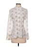 Ecru Print Ivory Long Sleeve Blouse Size S - photo 1