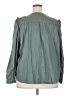 Lee 100% Cotton Green 3/4 Sleeve Blouse Size XXL - photo 2