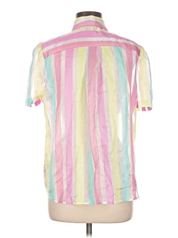 Halogen Short Sleeve Button-Down Shirt (view 2)