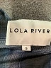Lola River 100% Polyester Plaid Blue Long Sleeve Blouse Size S - photo 7