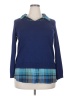 Faded Glory Plaid Blue Pullover Sweater Size 20 - photo 1