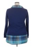 Faded Glory Plaid Blue Pullover Sweater Size 20 - photo 2