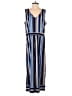 Passport 100% Polyester Stripes Blue Jumpsuit Size S - photo 1