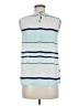 0+0 exclusively for Stitch Fix 100% Polyester Blue Sleeveless Blouse Size M - photo 2