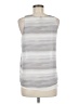 CALVIN KLEIN JEANS Silver Sleeveless Blouse Size M - photo 2