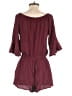 American Eagle Outfitters 100% Viscose Solid Burgundy Romper Size M - photo 2