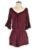 American Eagle Outfitters 100% Viscose Solid Burgundy Romper Size M - photo 1