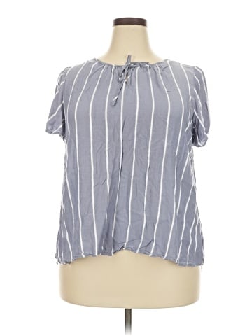 Como Blu Short Sleeve Blouse (view 1)