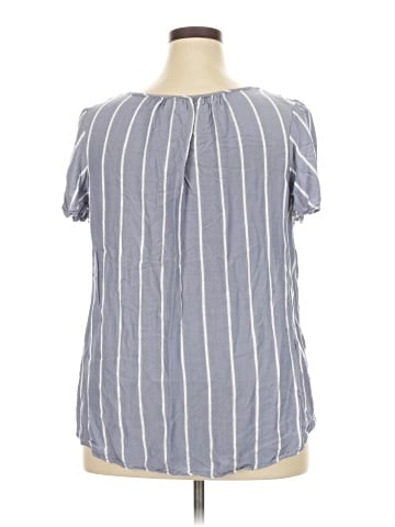 Como Blu Short Sleeve Blouse (view 2)